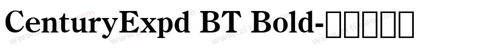 CenturyExpd BT Bold字体转换